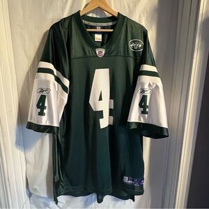 New York Jets Brett Favre #4 Jersey Mens‎ 2XL Reebok OnField NFL Football Green